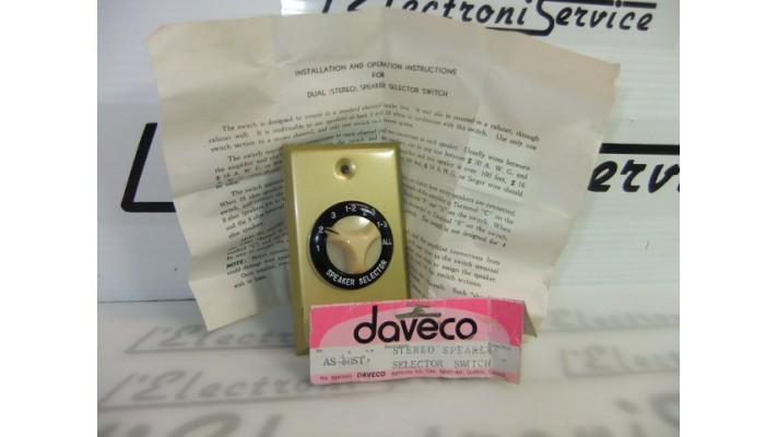 Daveco AS-50ST 3 speakers set selector